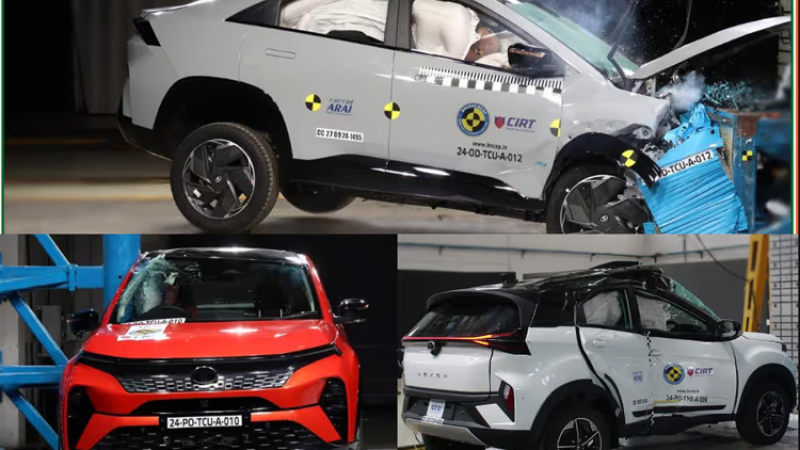 टाटा कर्भ र नेक्सन दुबैले क्र्यास टेष्टमा पाए ‘फाइभ स्टार रेटिङ’