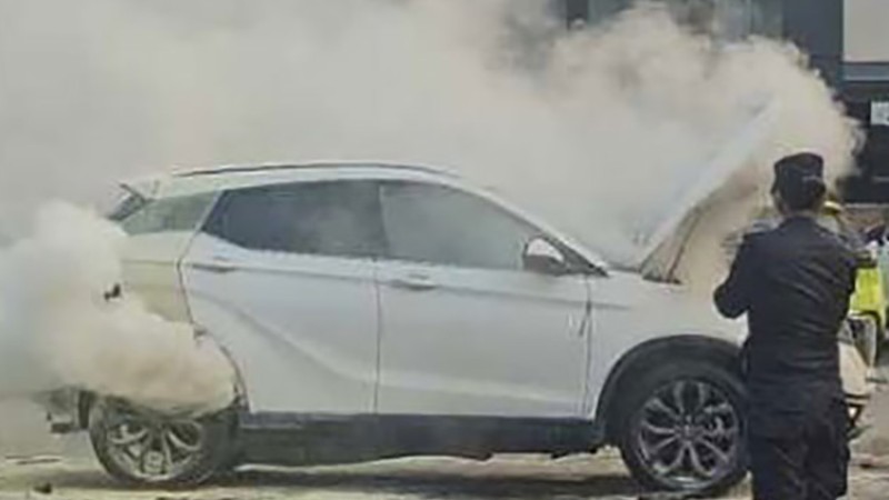 सर्भिसमा समस्या भएकोले ईभीबाट धुवाँ निस्किएको हो : बिक्रेता