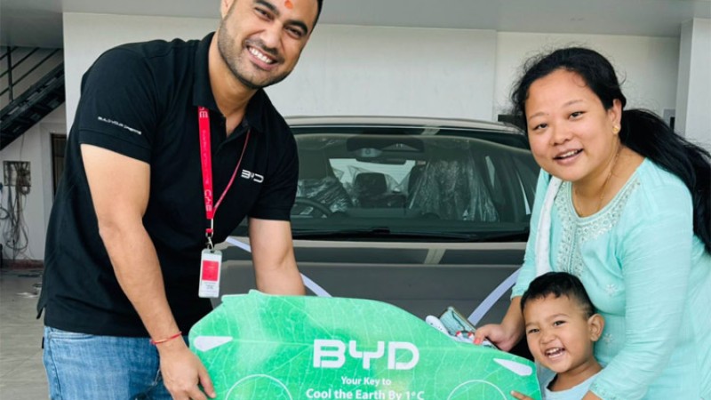 बीवाइडीको उत्सवमा बेच्यो एकै दिन १०० कार