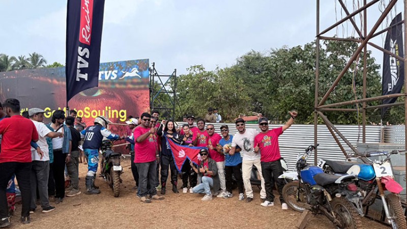 भारतमा भएको एनटर्क १२५ डर्ट रेसमा बिजेता भइन बर्षा बस्नेत