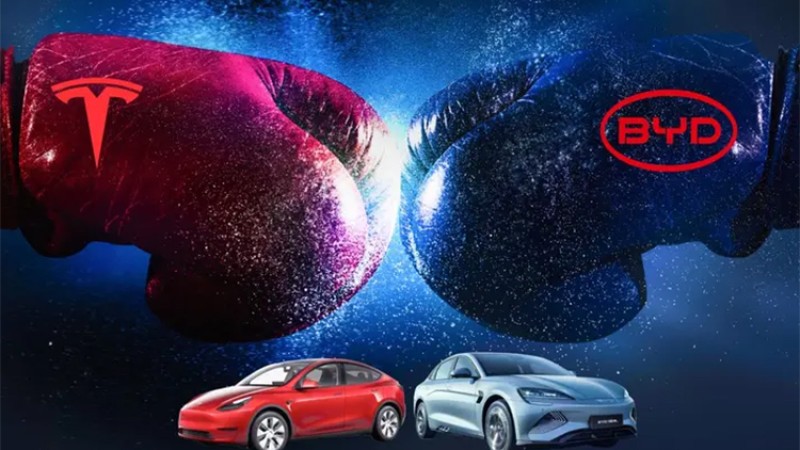 चौतर्फी घेराबन्दीबाट बाहिर निस्केको बीवाइडी, टेस्लामाथि भारी पर्दै