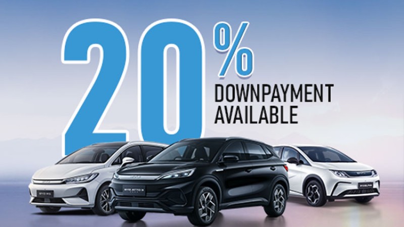 बीवाइडीका ईभी २० प्रतिशत डाउन पेमेन्टमै किन्न सकिने