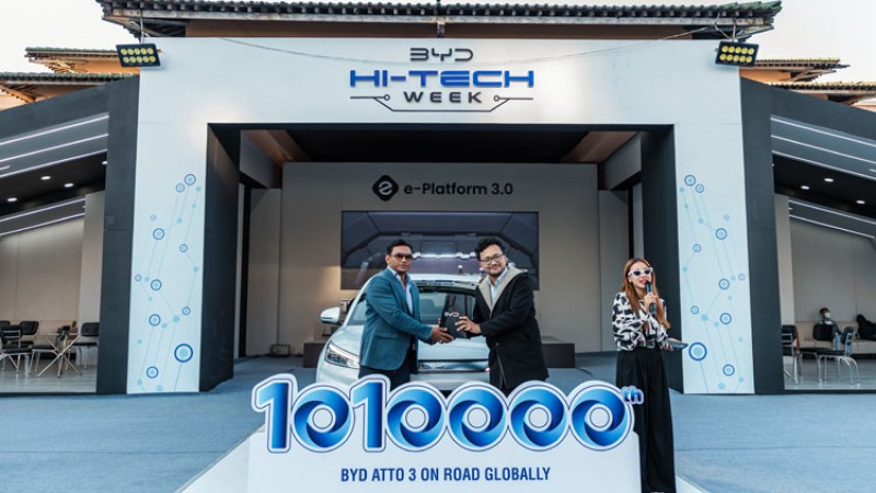 बीवाइडी हाइ टेक विक सम्पन्न, एटो ३ को १० लाख १० हजारौं युनिट डेलिभरी