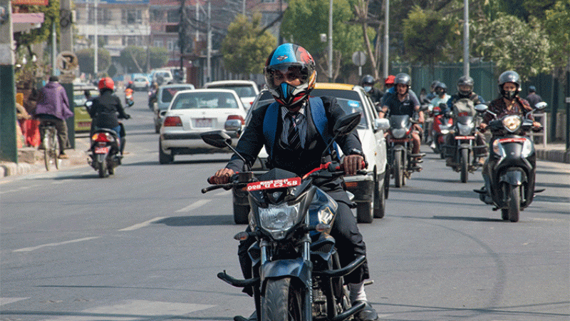 ५० प्रतिशतले बढ्यो दुईपाँग्रे सवारी आयात