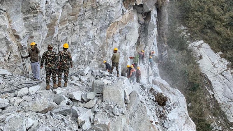 सेनाले जिम्मा लिएका ४ सडकको गत वर्ष शतप्रतिशत प्रगति