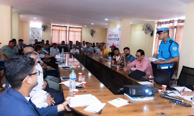 चितवनमा सार्वजनिक यातायात सम्बन्धी क्षमता अभिवृद्धि कार्यशाला सम्पन्न_img
