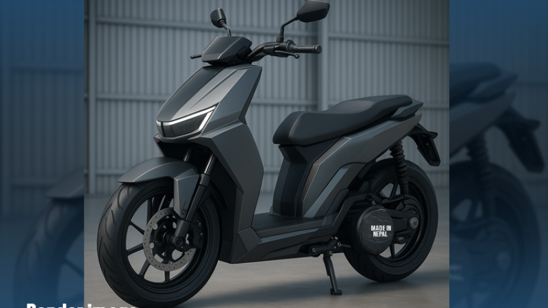 देखियो नेपालमै बनेको पहिलो इलेक्ट्रीक स्कुटर ‘यात्री पी २’