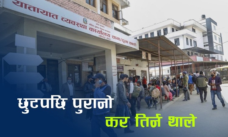 ‘बम्पर छुट’ पाएसँगै वर्षौदेखि कर नतिर्नेहरू पुग्न थाले यातायात कार्यालय_img
