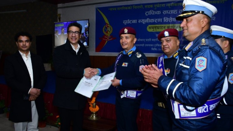 नाइमा र ट्राफिक प्रहरी बीच ५ वर्षे दीर्घकालीन रणनीतिक सम्झौता