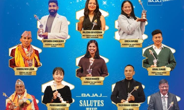 पल्सर स्पोर्टस अवार्ड सम्पन्न, दीपेन्द्र र एरिका वर्षका उत्कृष्ट खेलाडी_img