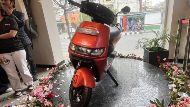 नेपालमा एथरको सस्तो इलेक्ट्रीक स्कुटर बिक्री सुरू, यस्तो छ मूल्य_img