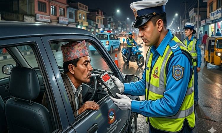 एकाबिहानै मापसे गरी सवारी चलाउने १६ जना कारबाहीमा_img