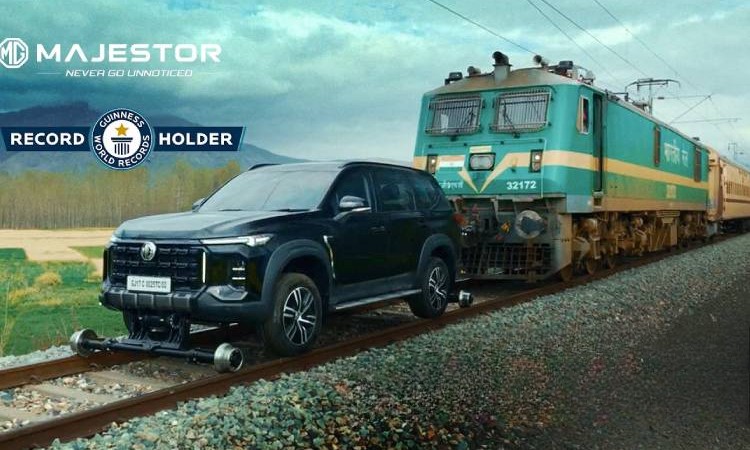 एमजी मेजेस्टरले शक्तिमा बनायो रेकर्ड, तान्यो ४०६ टनको रेल_img