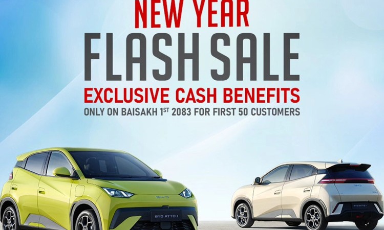बीवाइडीको ‘न्यू इयर फ्ल्यास सेल्स’, सीमित ग्राहकले पाउँदै विशेष छुट_img