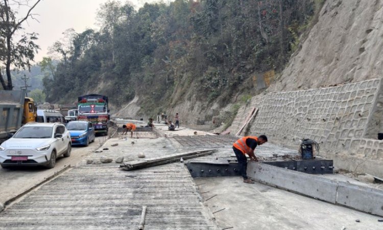दाउन्ने पूर्वी खण्डमा एकतर्फी ढलान सकियो_img