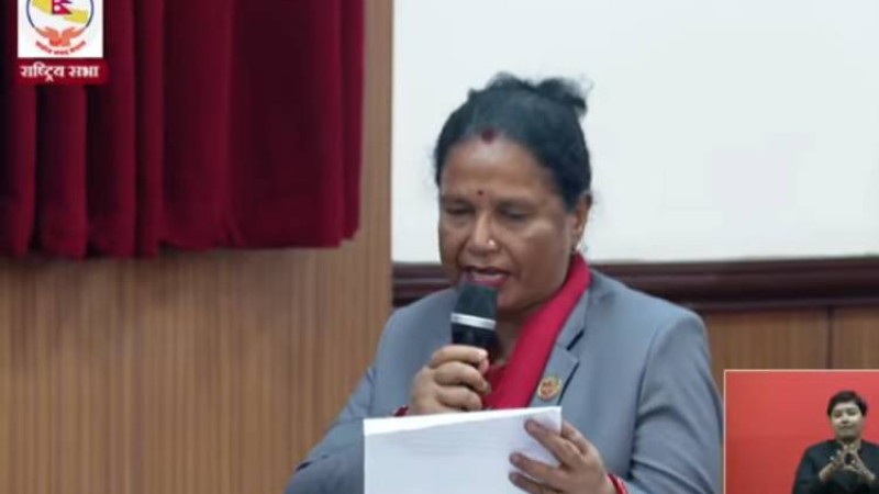 सरकारी गाडीमा निजी नम्बर प्लेट राखेको भन्दै संसदमा उठ्यो प्रश्न