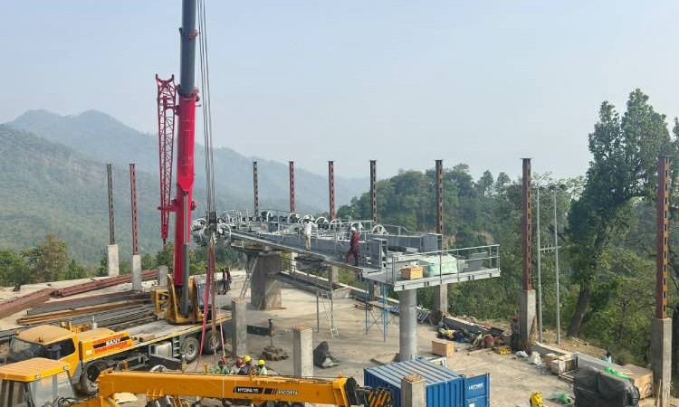 जालपादेवी केबलकार निर्माण तीव्र, असाेजदेखि संचालनमा ल्याइने_img