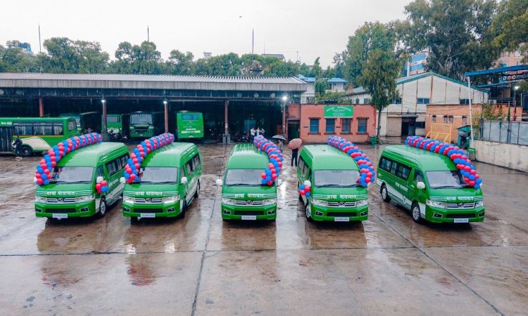 साझाले किन्यो ५ वटा विद्युतीय माइक्रोबस, ललितपुरमा गुडाउने_img