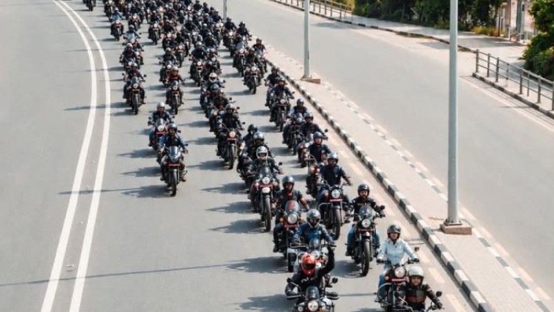 रोयल इन्फिल्डको ‘वान राइड’ सम्पन्न, १५०० बढी राइडर सहभागी