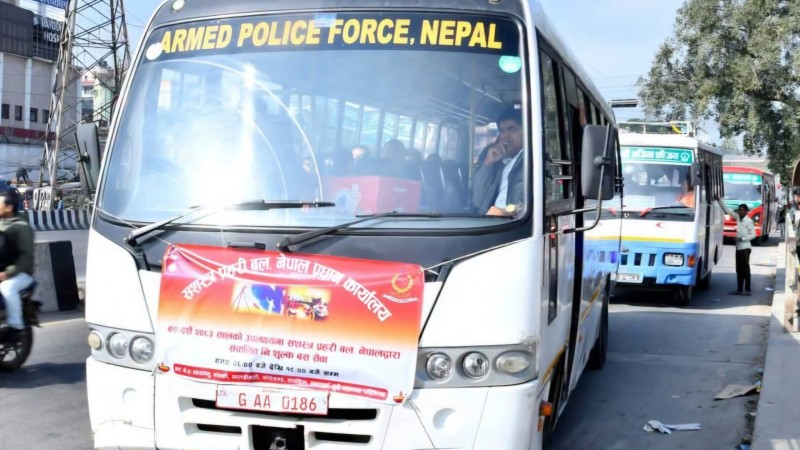 सशस्त्र प्रहरीद्वारा  निःशुल्क बस सेवा संचालन, यी रुटमा चल्ने