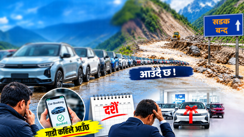 दशैंको कार व्यापार : आयातकर्ता बाटो हेर्दै, ग्राहक कार कुर्दै