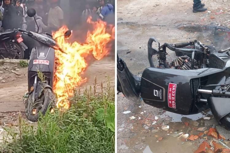 रोकिराखेको सुपर सोको इलेक्ट्रीक स्कुटरमा आगलागी_img