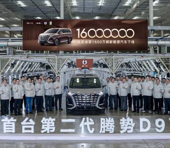 बीवाइडीले पूरा गर्यो १ करोड ६० लाख एनईभी उत्पादनको माइलस्टोन_img